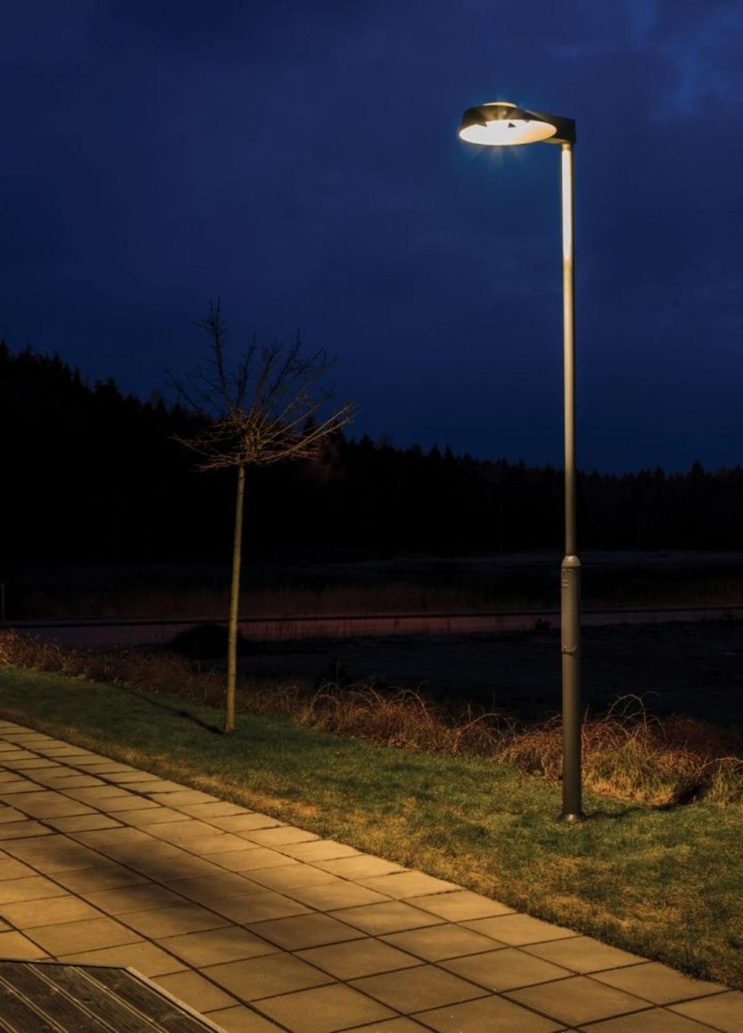 Світильник парковий SUNNFJORD (без опори) Norlys 1507GR, Сірий